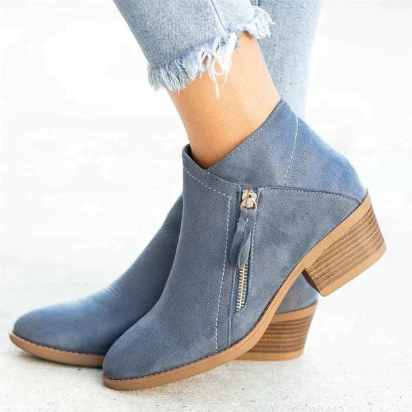 Orthopedische leren laarzen met voetboogondersteuning voor herfst en winter – Dames