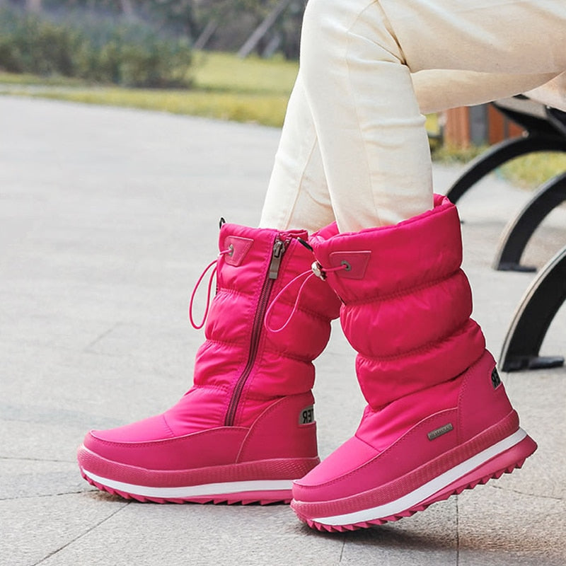 Warme winterlaarzen met stijlvol design – Dames