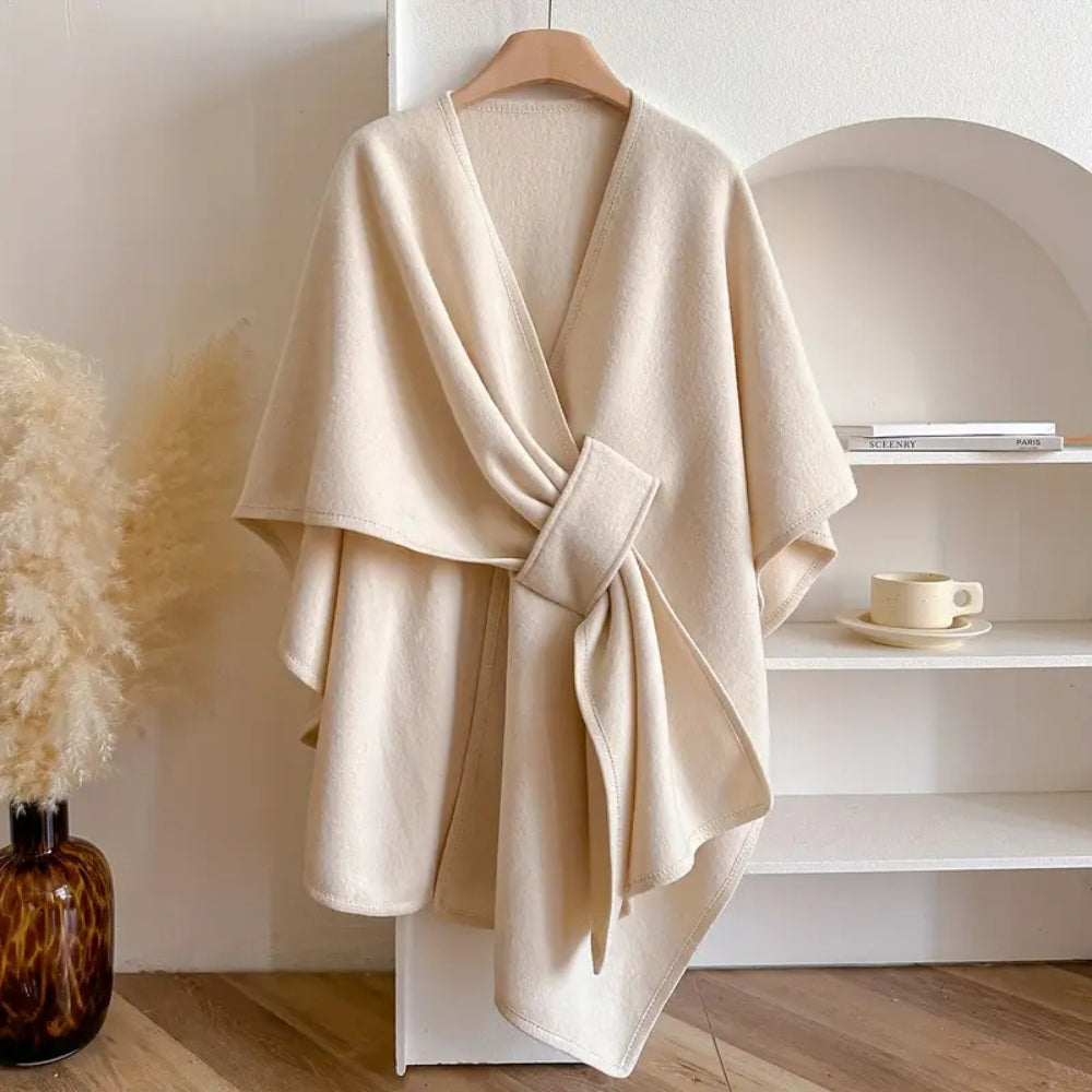 Elegante sjaaljas met winddichte microvezelmix – Dames