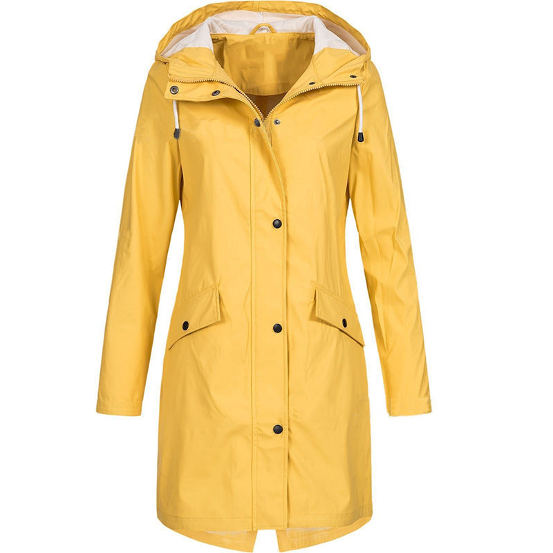 Stijlvolle regen trenchcoat voor de herfst met elegante pasvorm – Dames