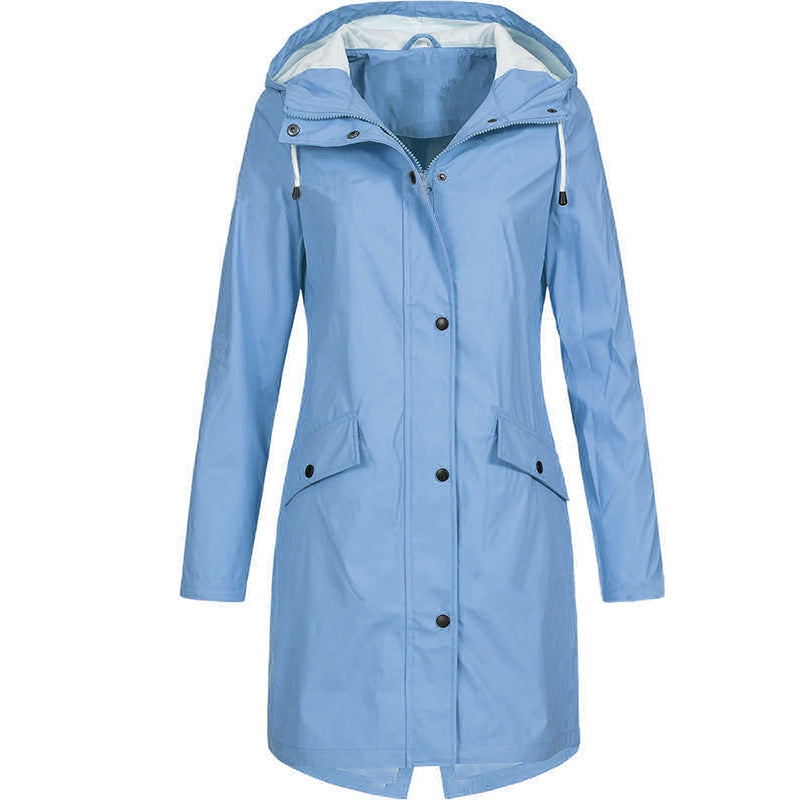 Stijlvolle regen trenchcoat voor de herfst met elegante pasvorm – Dames