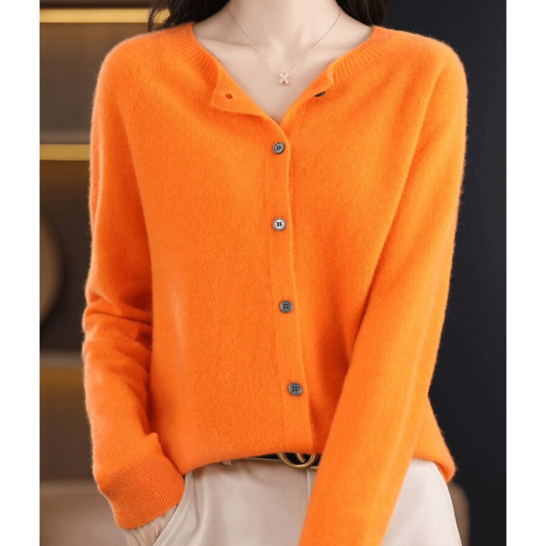 Zachte gebreide cardigan met knoopsluiting – Dames