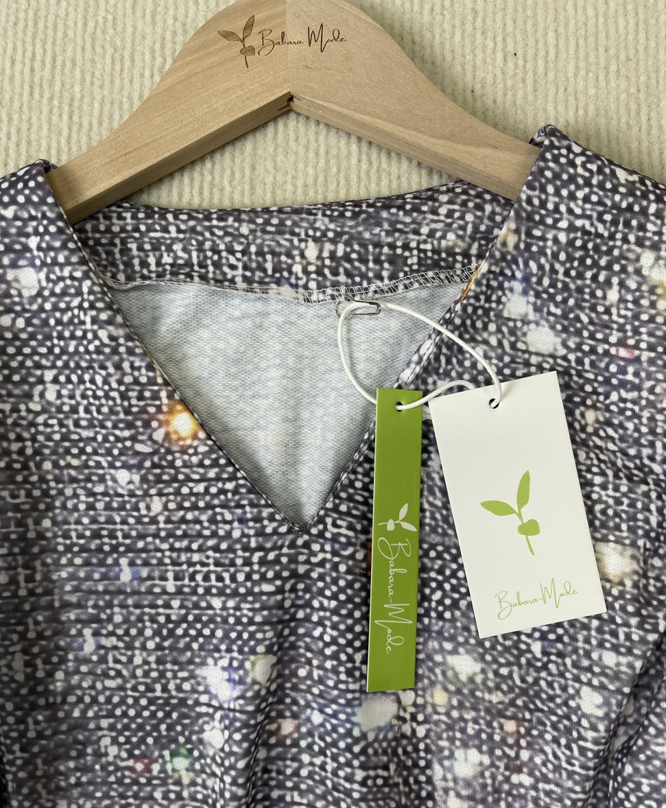 Glitter blouse met lange mouwen en glamoureus design – Dames
