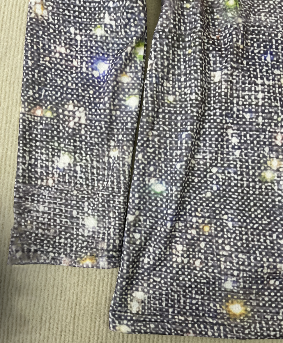 Glitter blouse met lange mouwen en glamoureus design – Dames