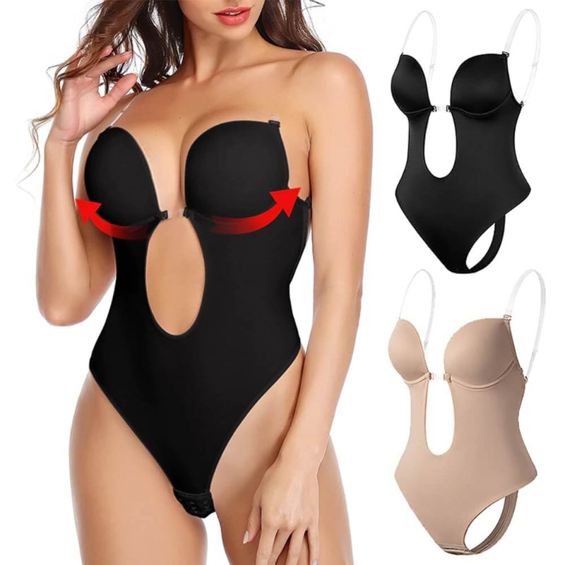 Onzichtbare body shaper met diepe v-hals en rugloos design voor elegante gelegenheden – Dames