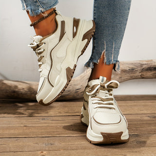 Trendy sneakers met hoge zool en comfortabele pasvorm – Dames