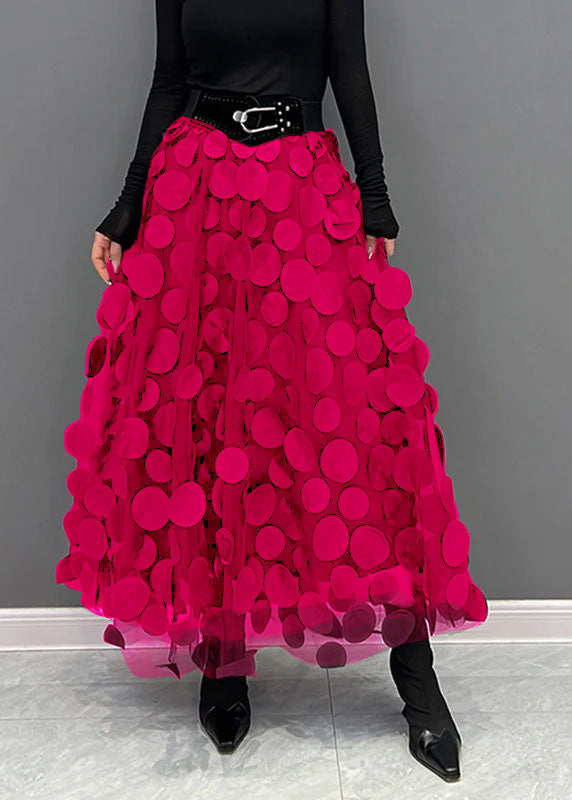 Elegante rok met ronde pailletten van zachte stof – Dames