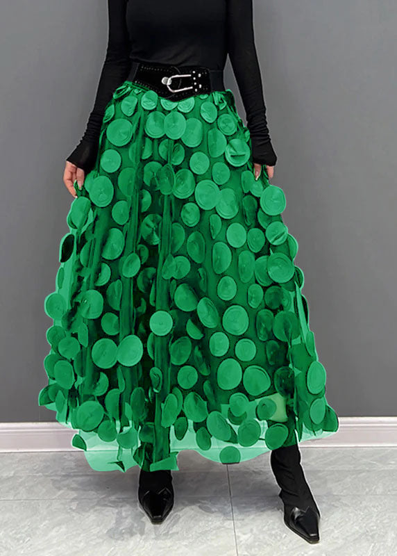 Elegante rok met ronde pailletten van zachte stof – Dames