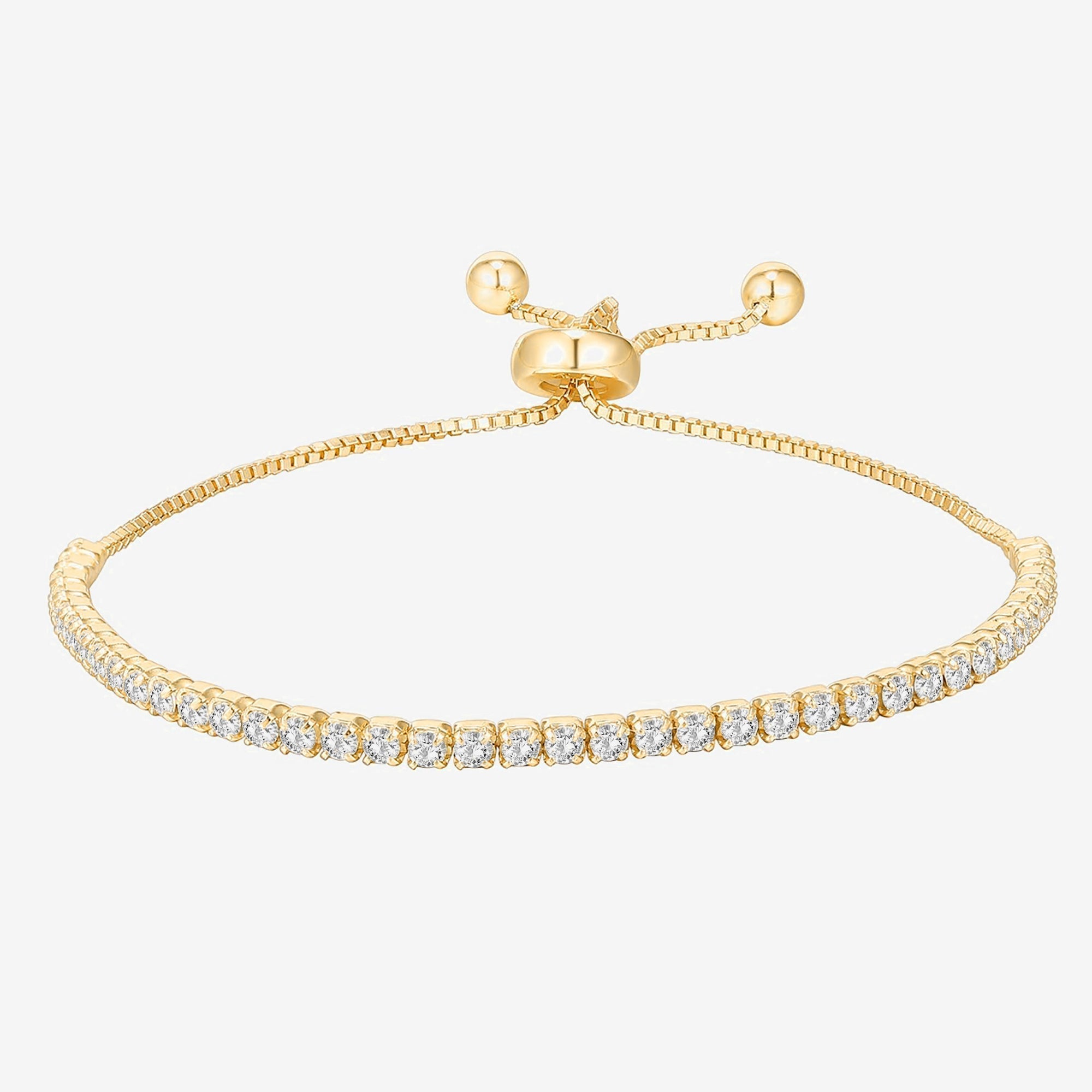 Elegante subtiele armband met sprankelende details - Dames