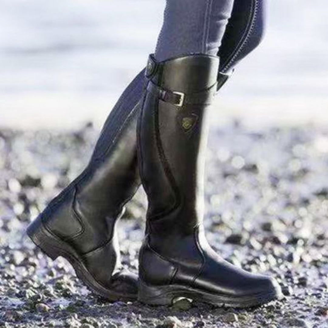 Elegante waterdichte laarzen met hoge schacht en comfortabele zool – Dames