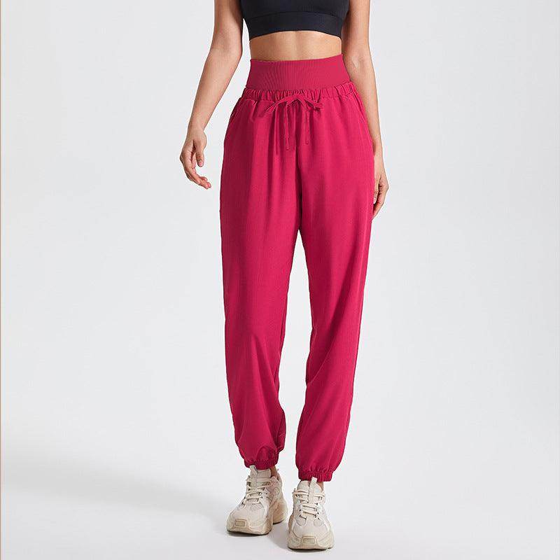 Comfortabele joggingbroek voor de herfst met hoge taille en steekzakken – Dames