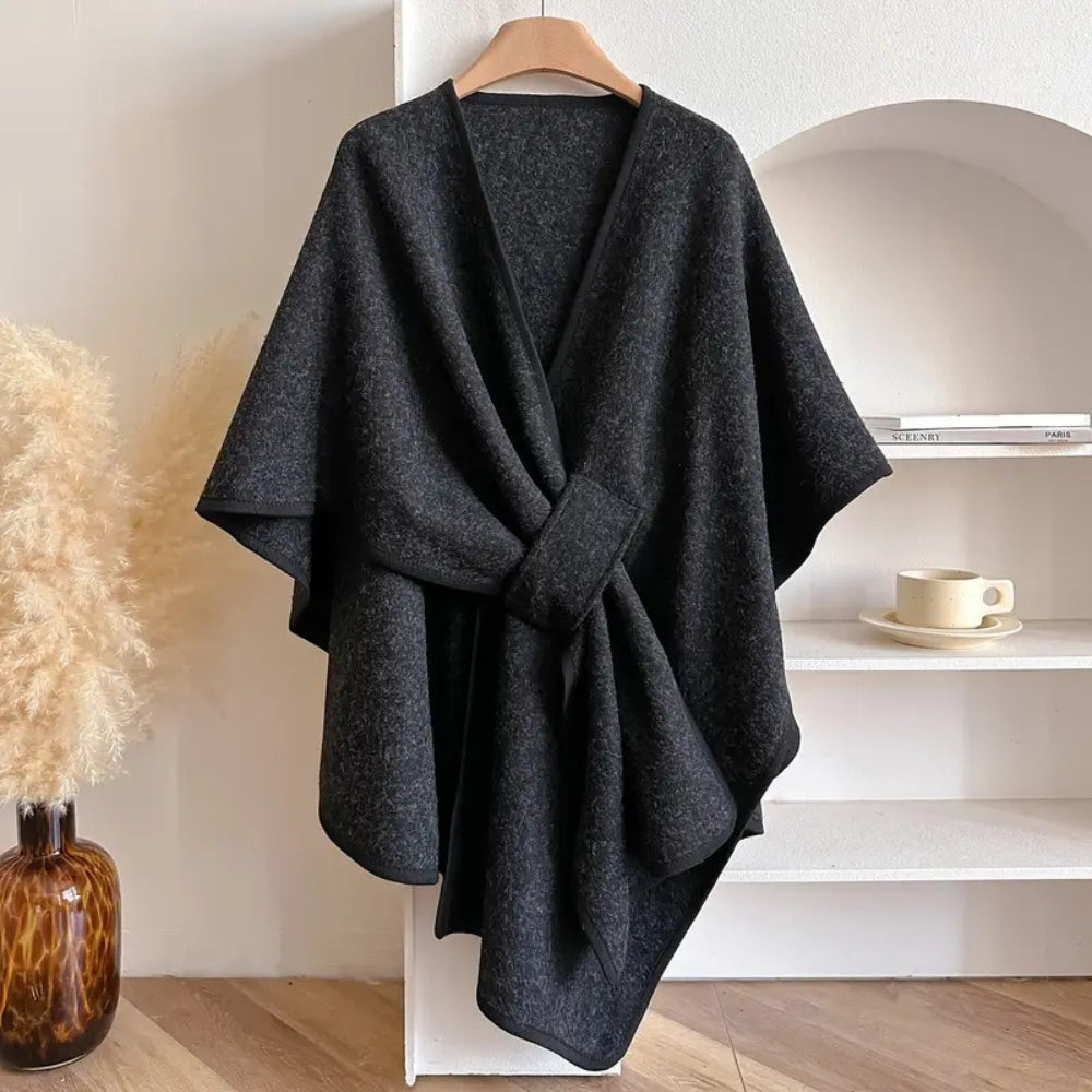 Elegante sjaaljas met winddichte microvezelmix – Dames