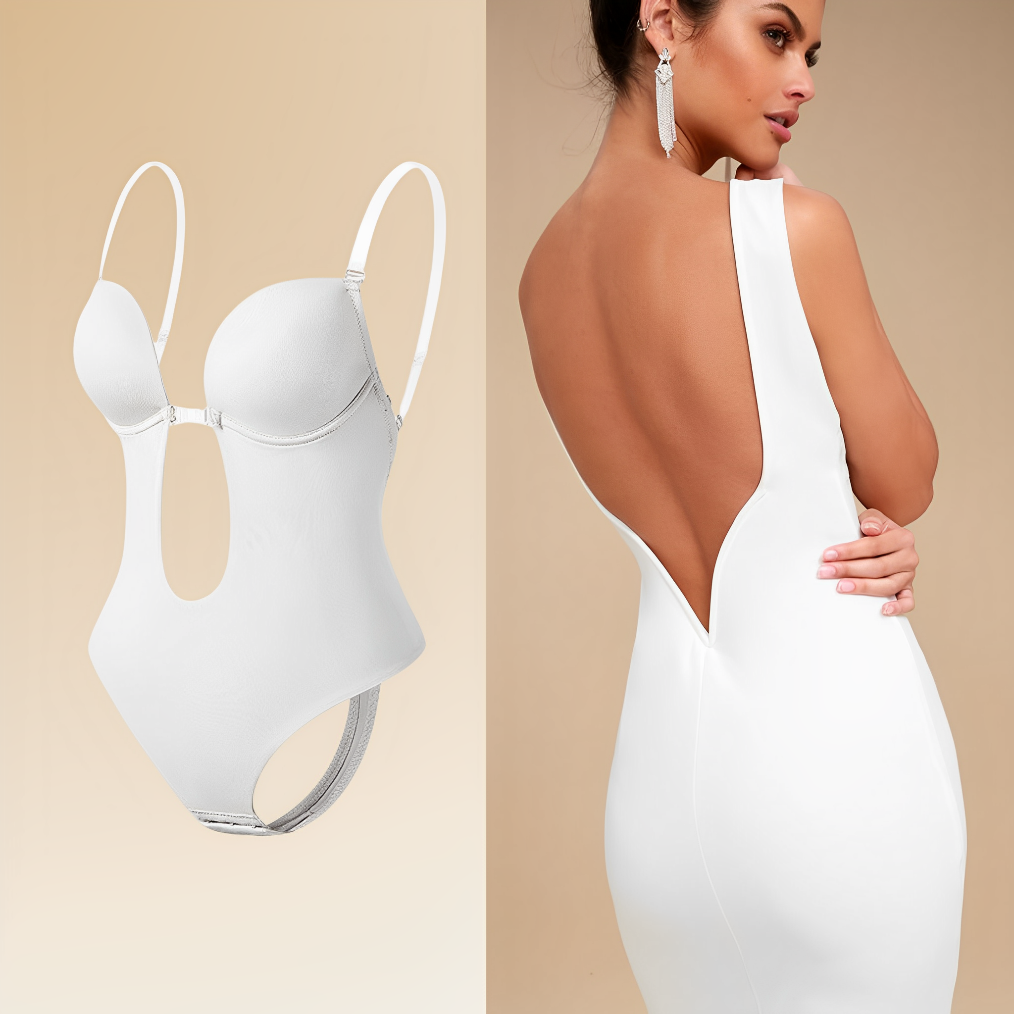 Elegante open rug body bh met perfecte ondersteuning voor rugloze outfits - Dames