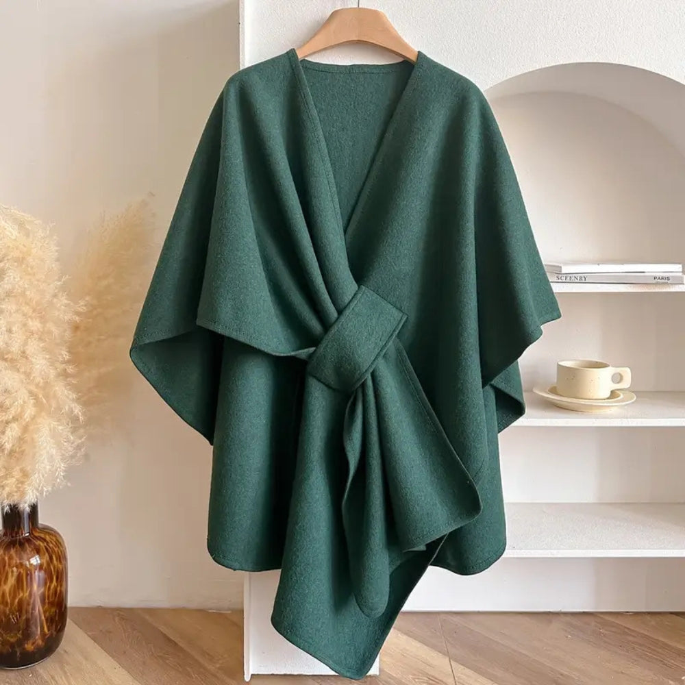 Elegante sjaaljas met winddichte microvezelmix – Dames