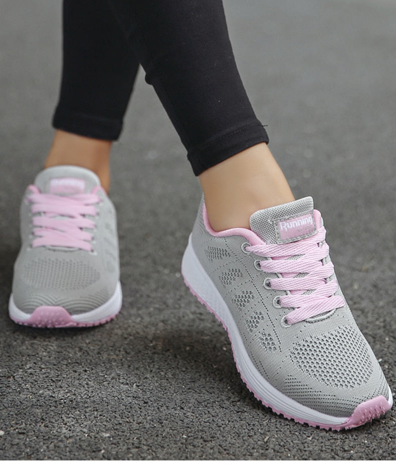Lichtgewicht sneakers met ademend materiaal – Dames
