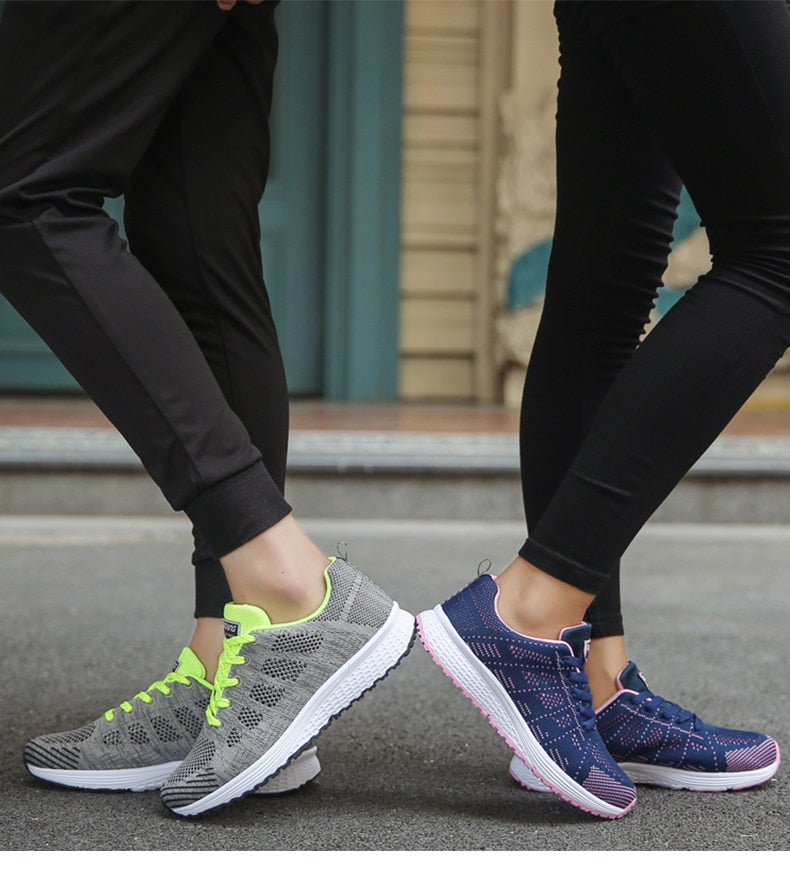 Lichtgewicht sneakers met ademend materiaal – Dames