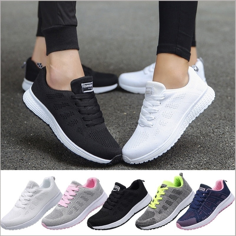 Lichtgewicht sneakers met ademend materiaal – Dames