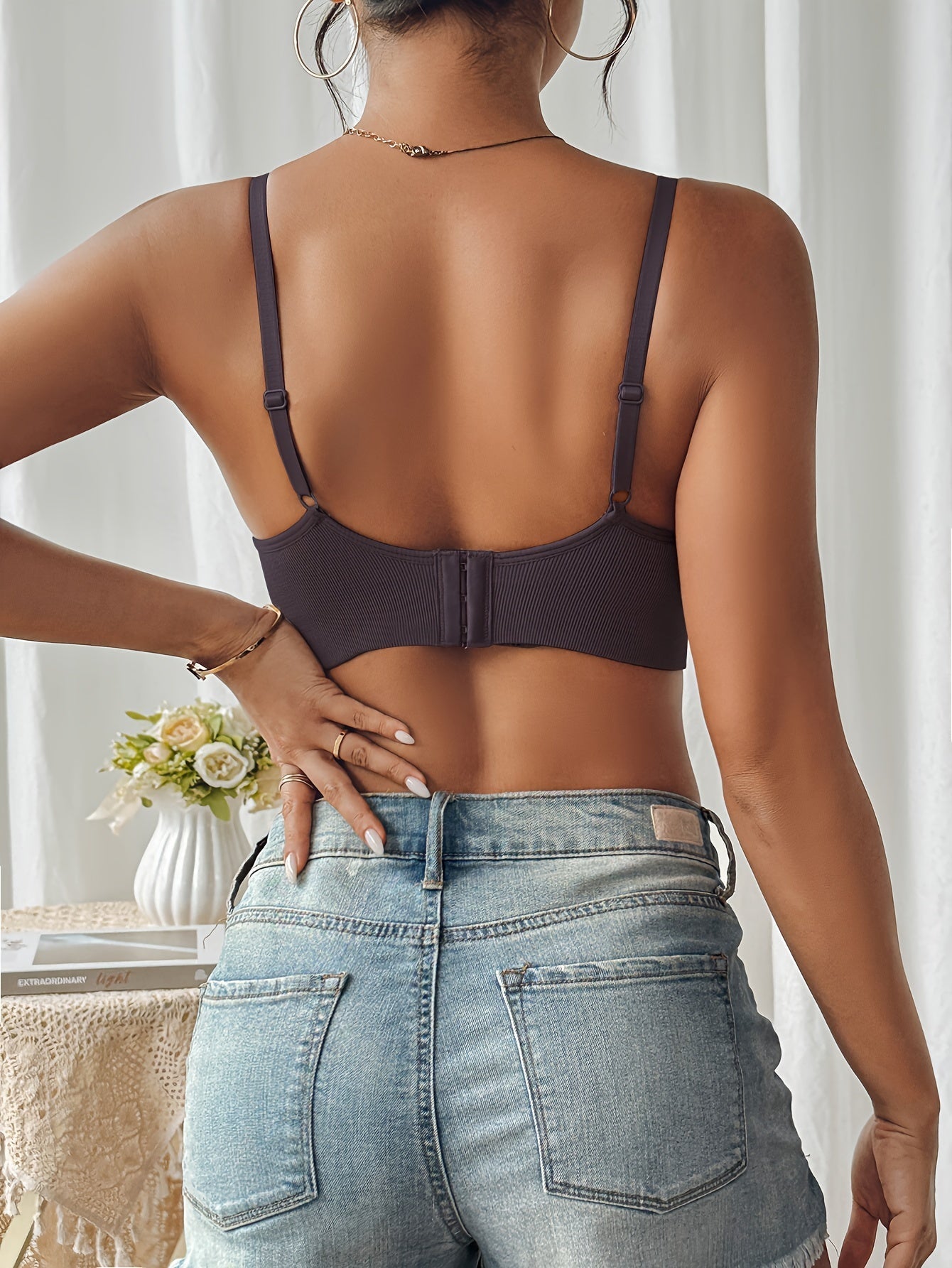 Comfortabele slim fit push-up bh met antislip - Dames