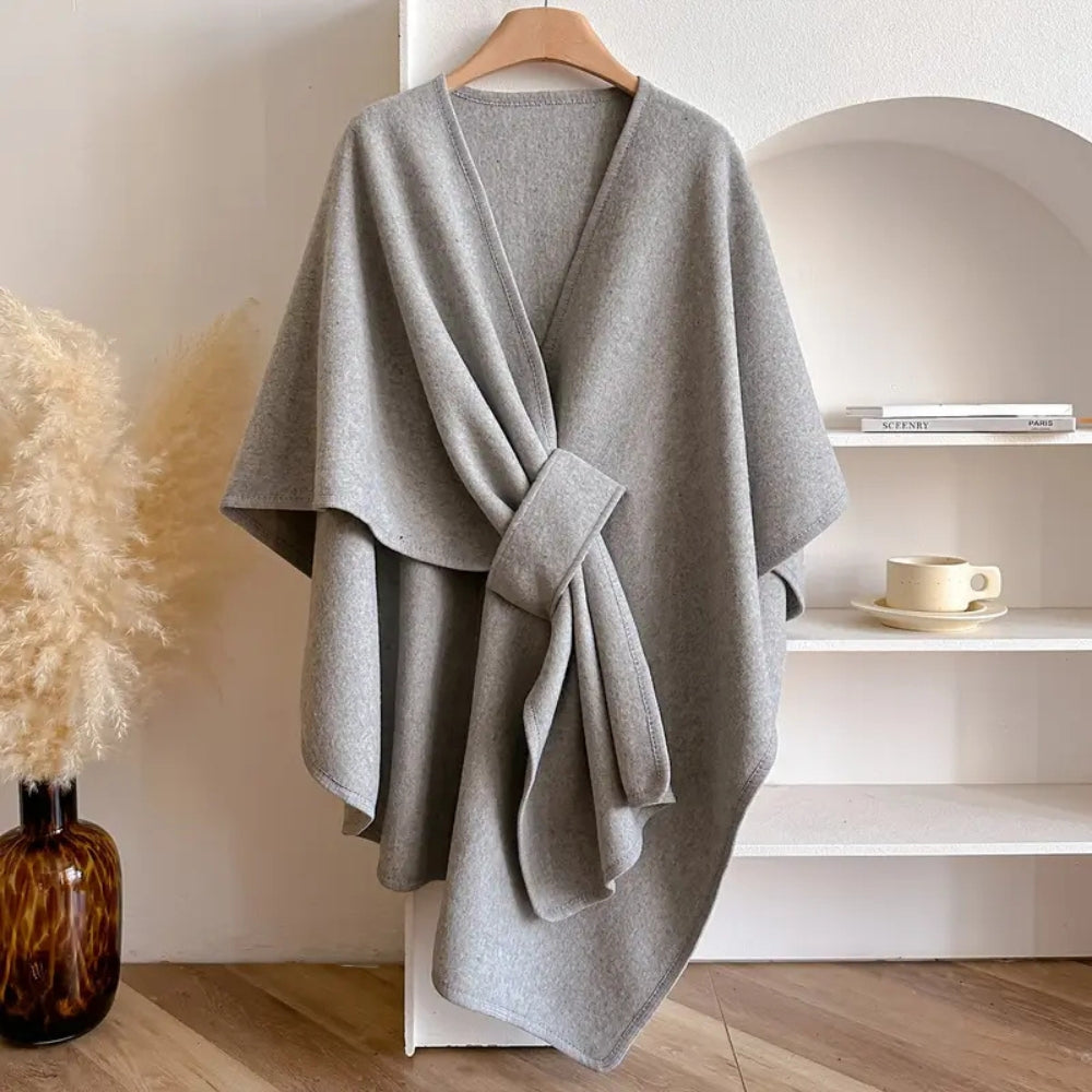 Elegante sjaaljas met winddichte microvezelmix – Dames