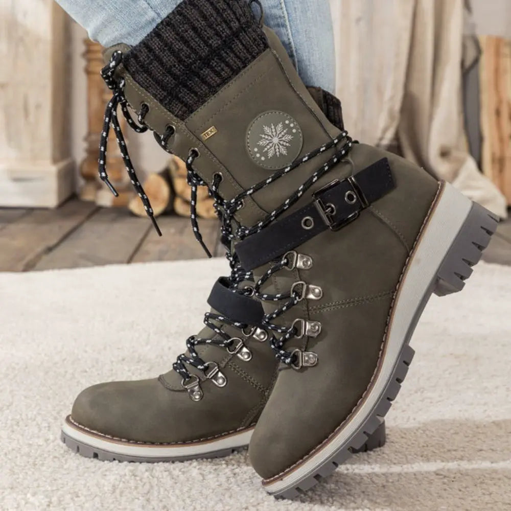 Comfortabele orthopedische outdoor laarzen met stevige gripzool – Dames