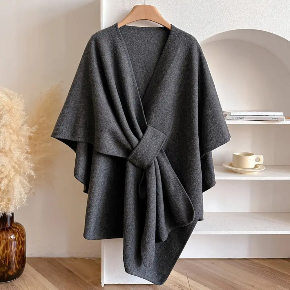 Elegante sjaaljas met winddichte microvezelmix – Dames