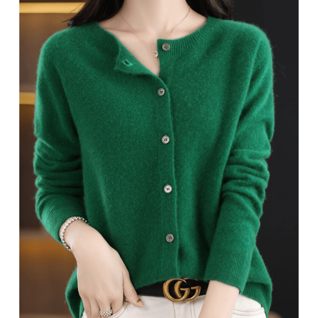 Zachte gebreide cardigan met knoopsluiting – Dames