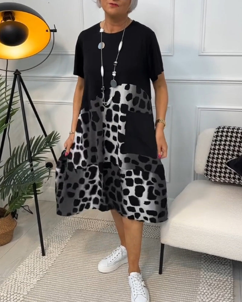 Stijlvolle midi-jurk van zachte stof – Dames