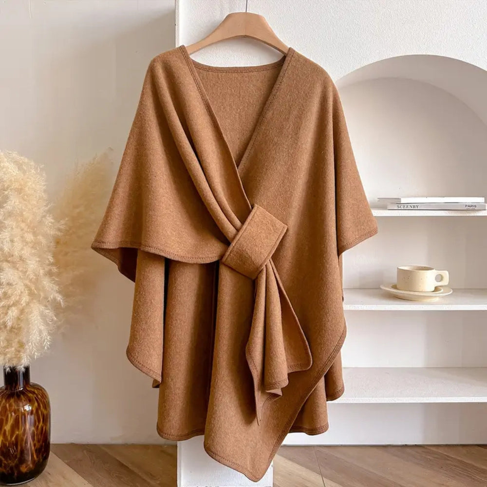 Elegante sjaaljas met winddichte microvezelmix – Dames