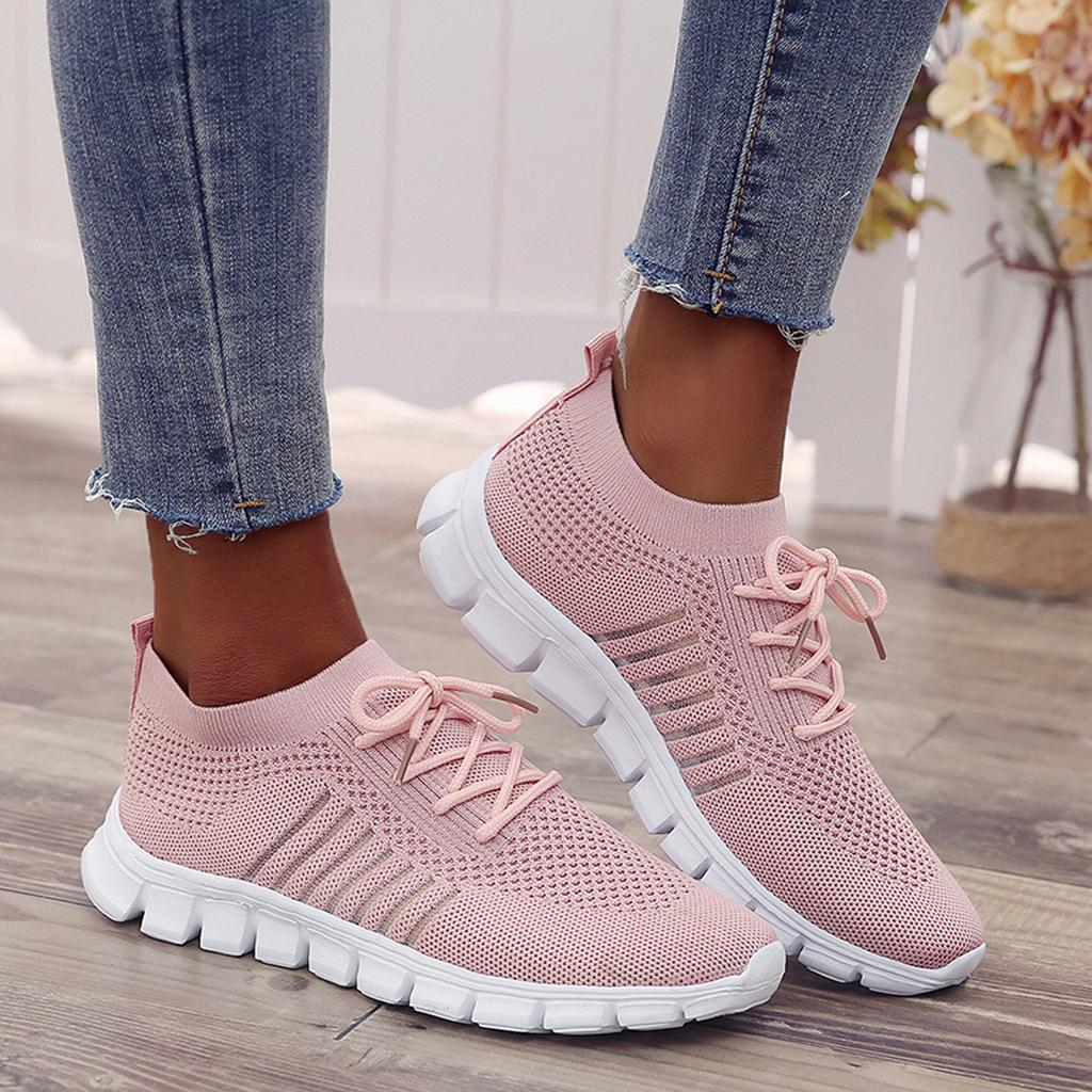 Orthopedische sneakers met ademend bovenwerk en schokabsorberende zool – Dames