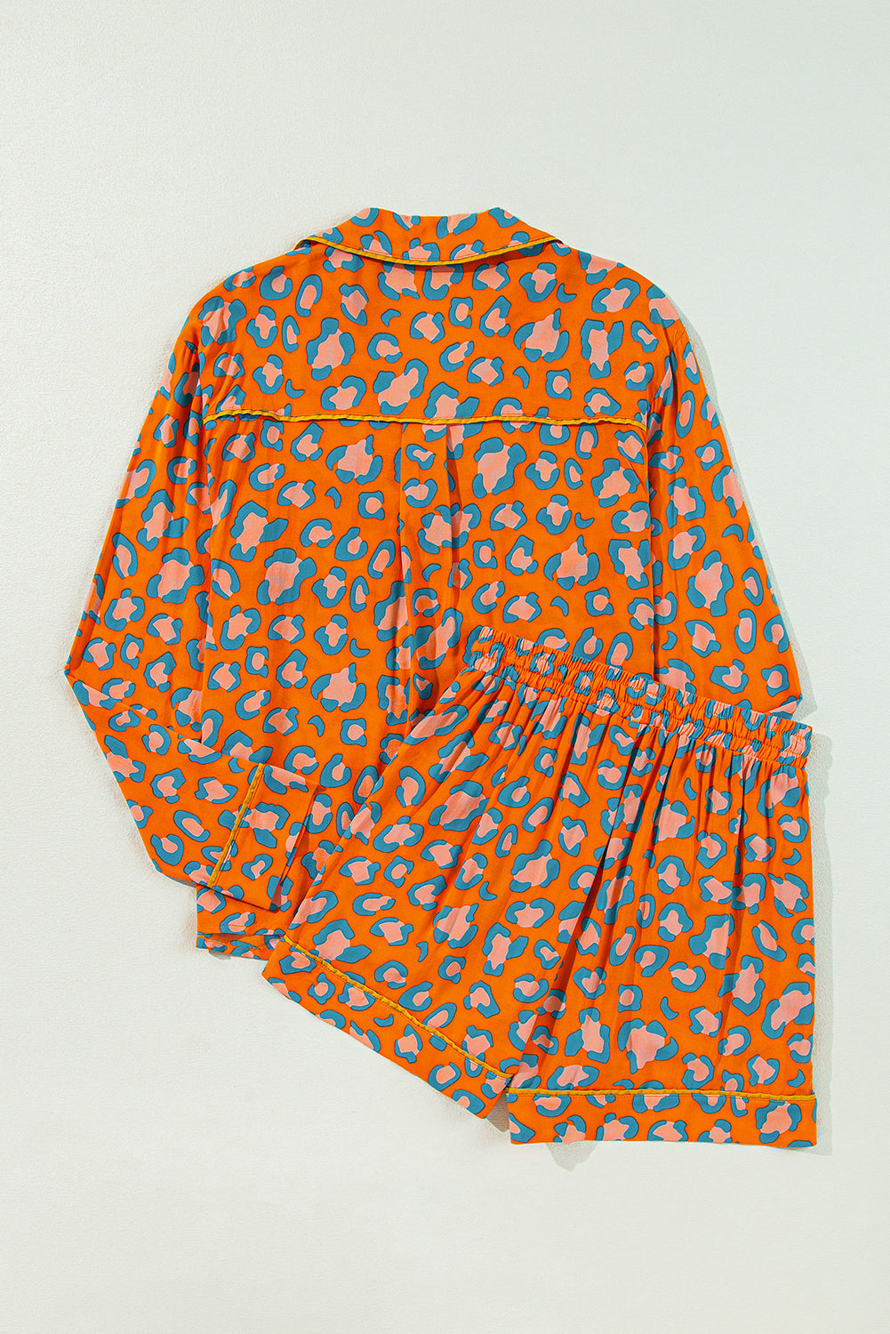Comfortabele pyjamaset met panterprint van katoenmix voor de zomer – Dames