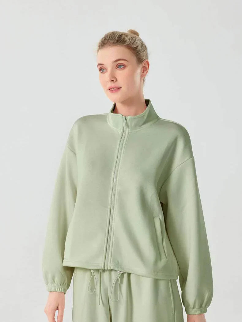 Comfortabel herfst vest met ritssluiting en steekzakken – Dames