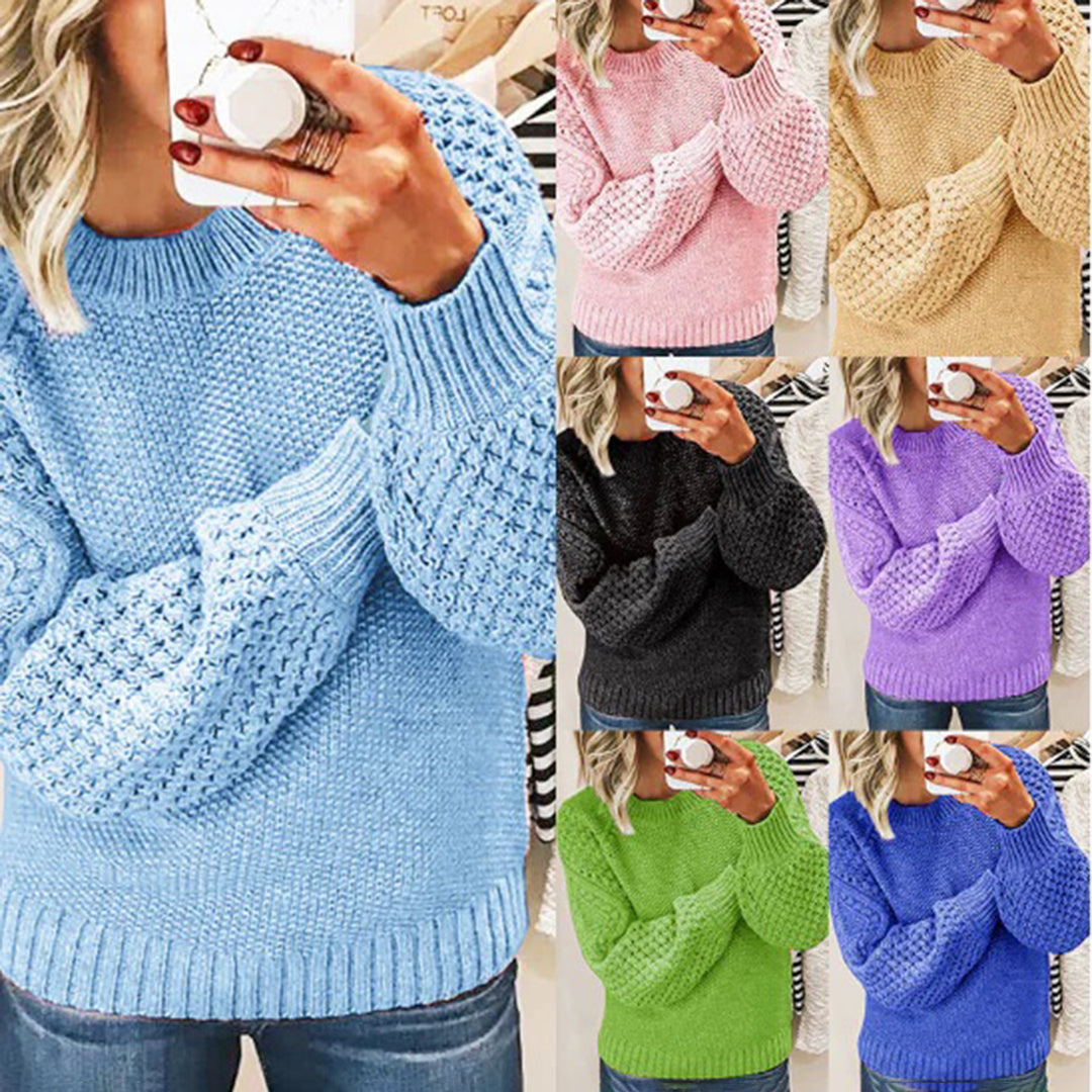 Chique warme wintertrui met elegante pasvorm – Dames