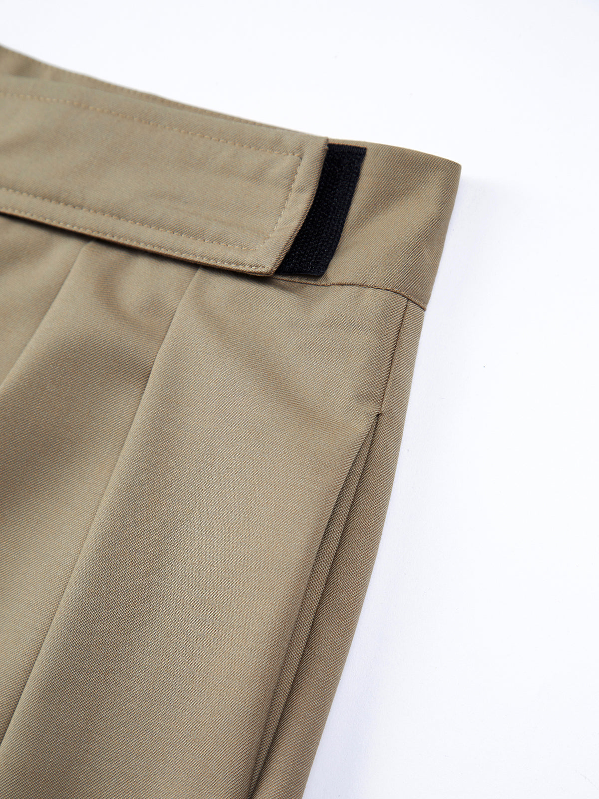 Oversized lange broek van geweven stof met effen design – Dames