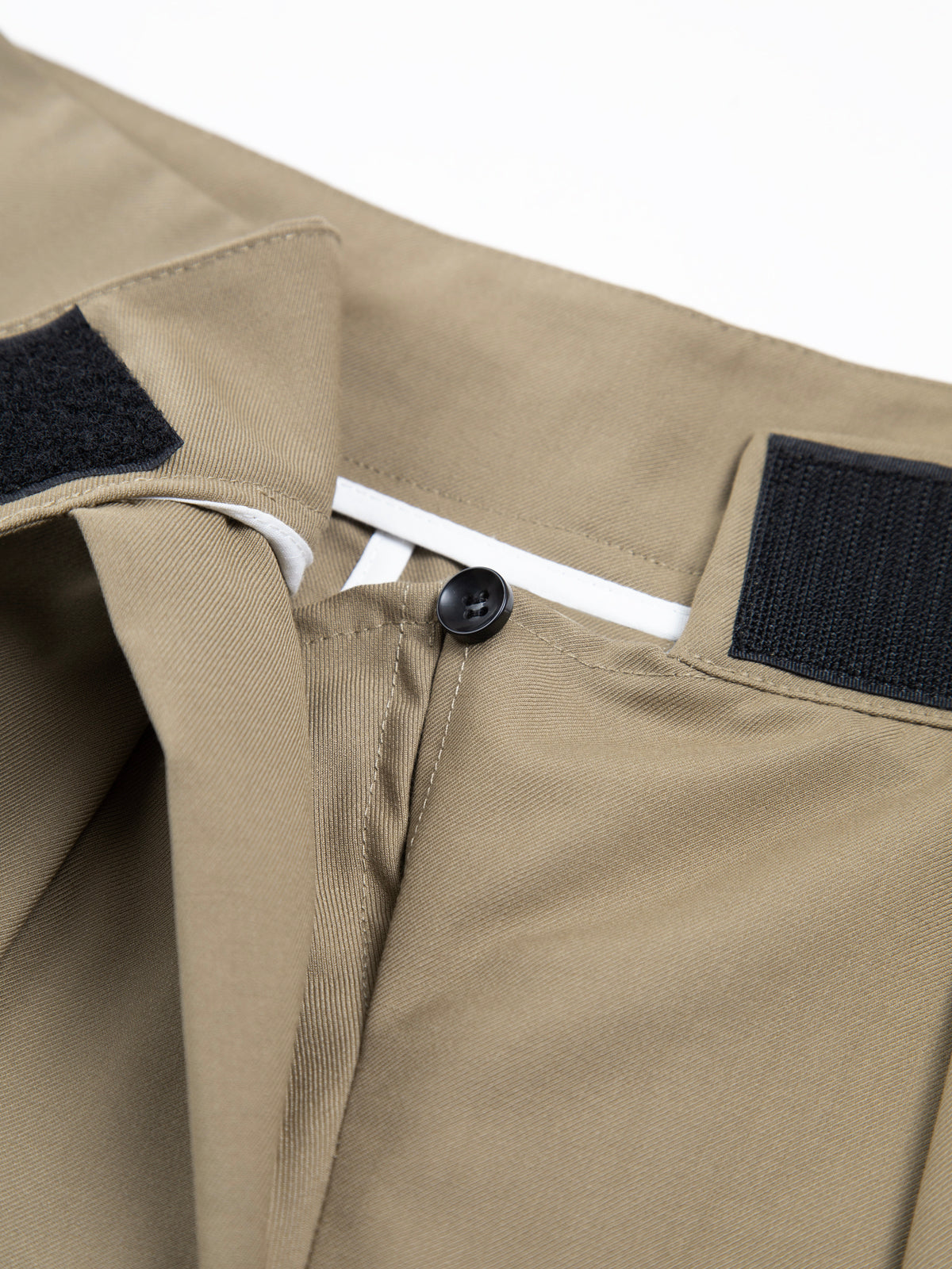 Oversized lange broek van geweven stof met effen design – Dames