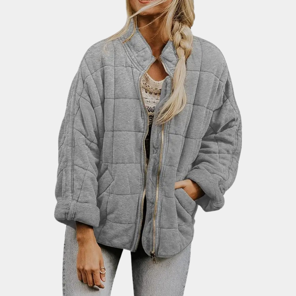 Elegante herfst tussenjas van zacht materiaal met tijdloos design – Dames