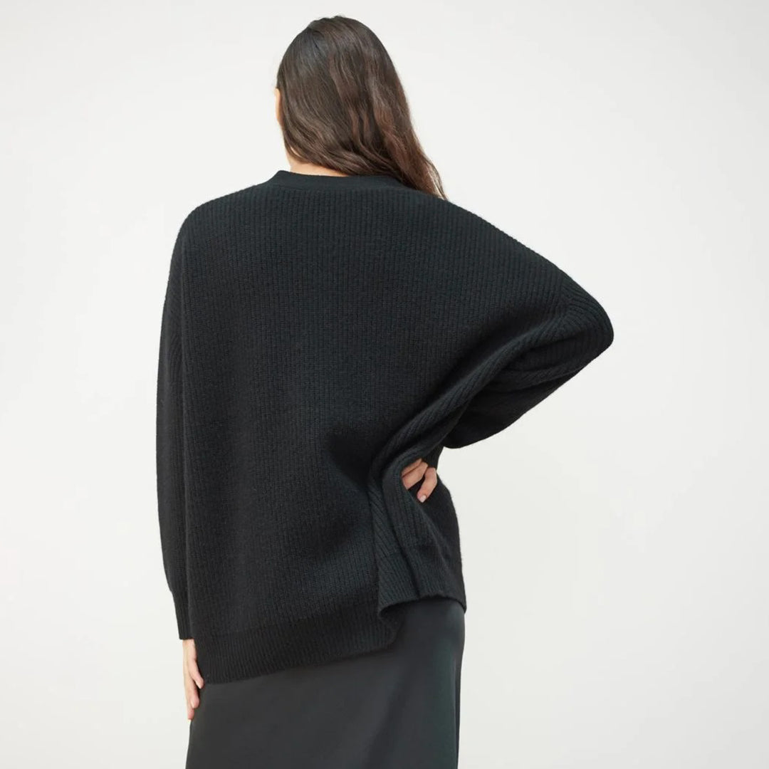 Oversized cocoon vest van zacht stof voor de herfst – Dames