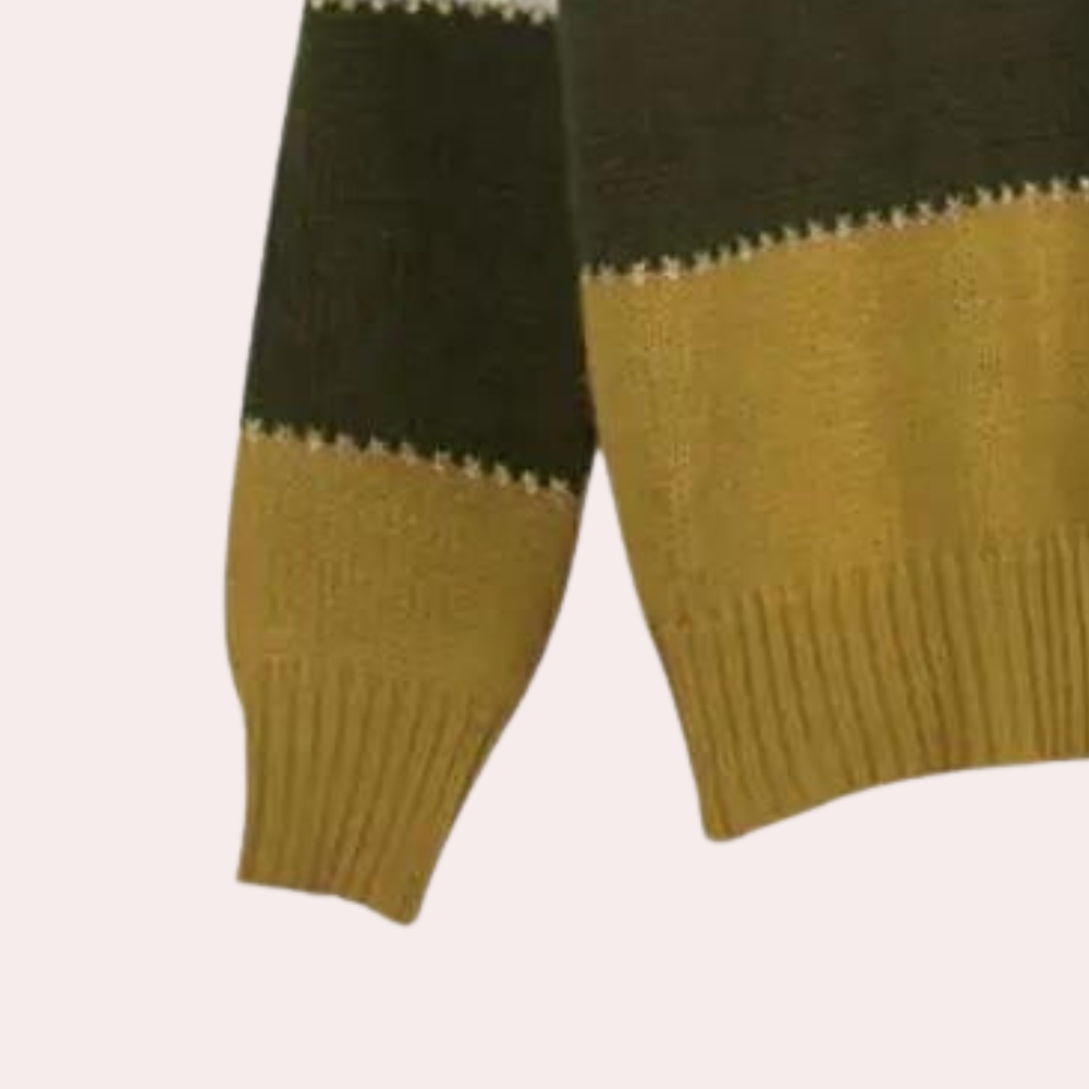 Comfortabele gestreepte trui met wijde pasvorm – Dames