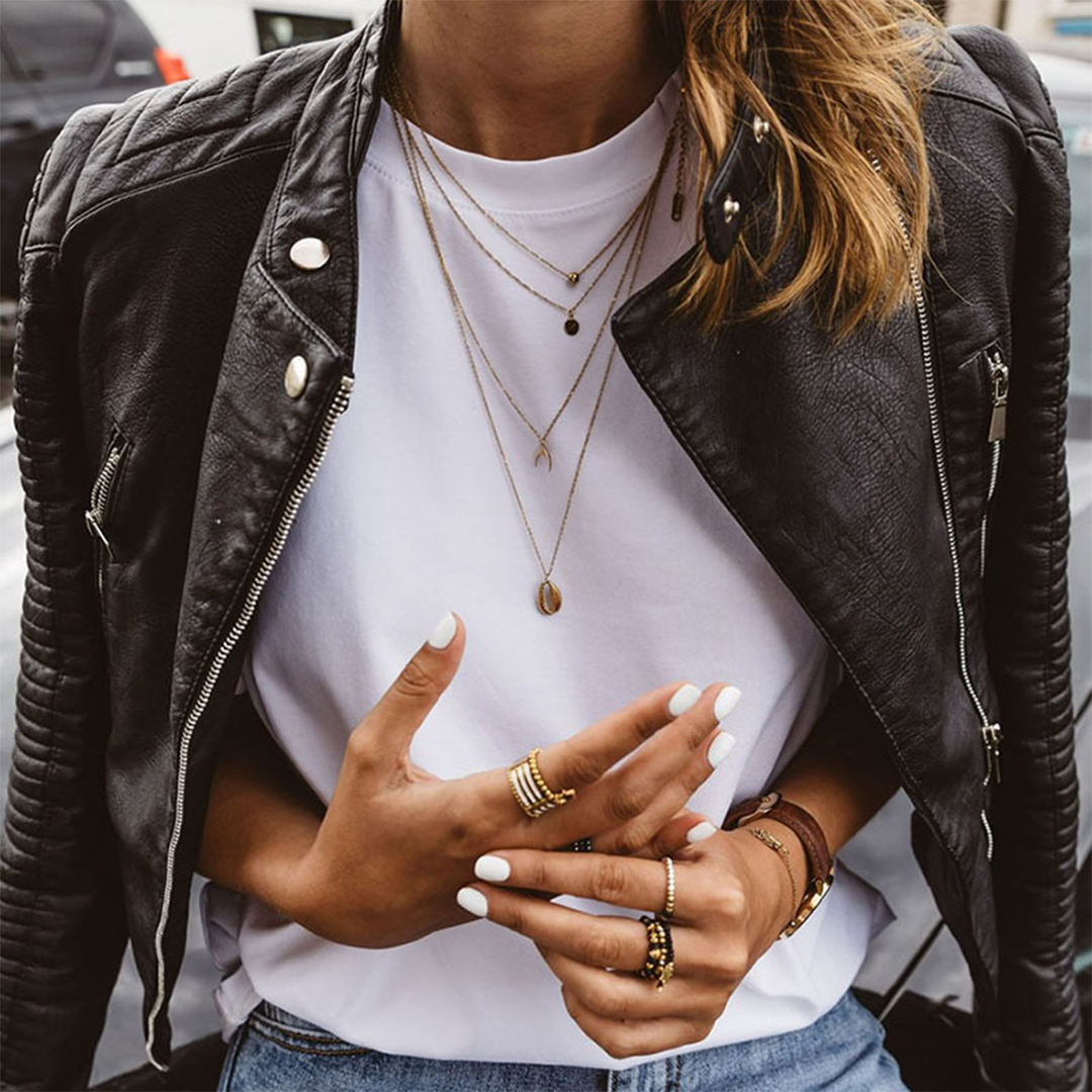 Stijlvolle leren jas met tijdloos design – Dames
