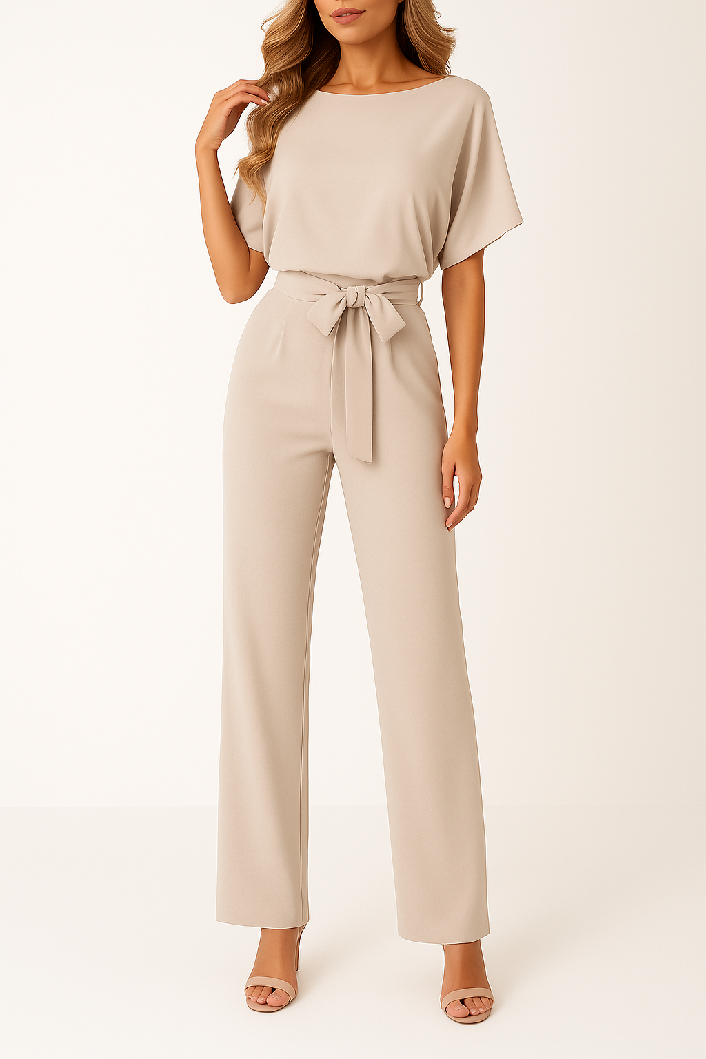 Minimalistische jumpsuit met elegante pasvorm – Dames