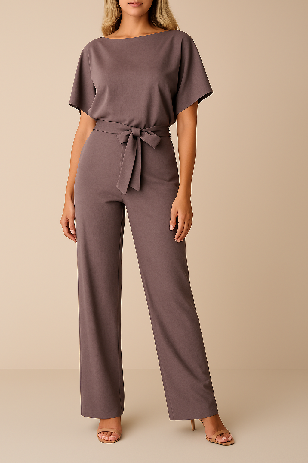 Minimalistische jumpsuit met elegante pasvorm – Dames