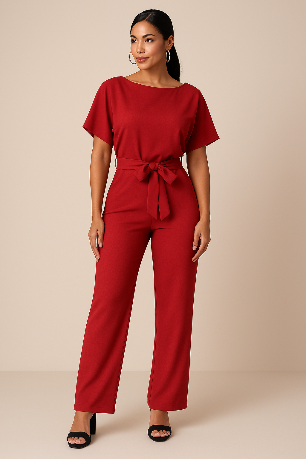 Minimalistische jumpsuit met elegante pasvorm – Dames