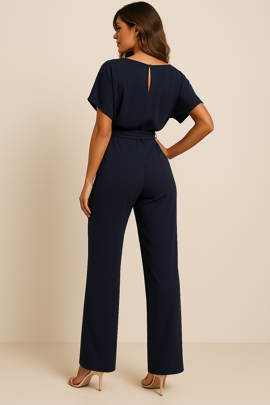 Minimalistische jumpsuit met elegante pasvorm – Dames