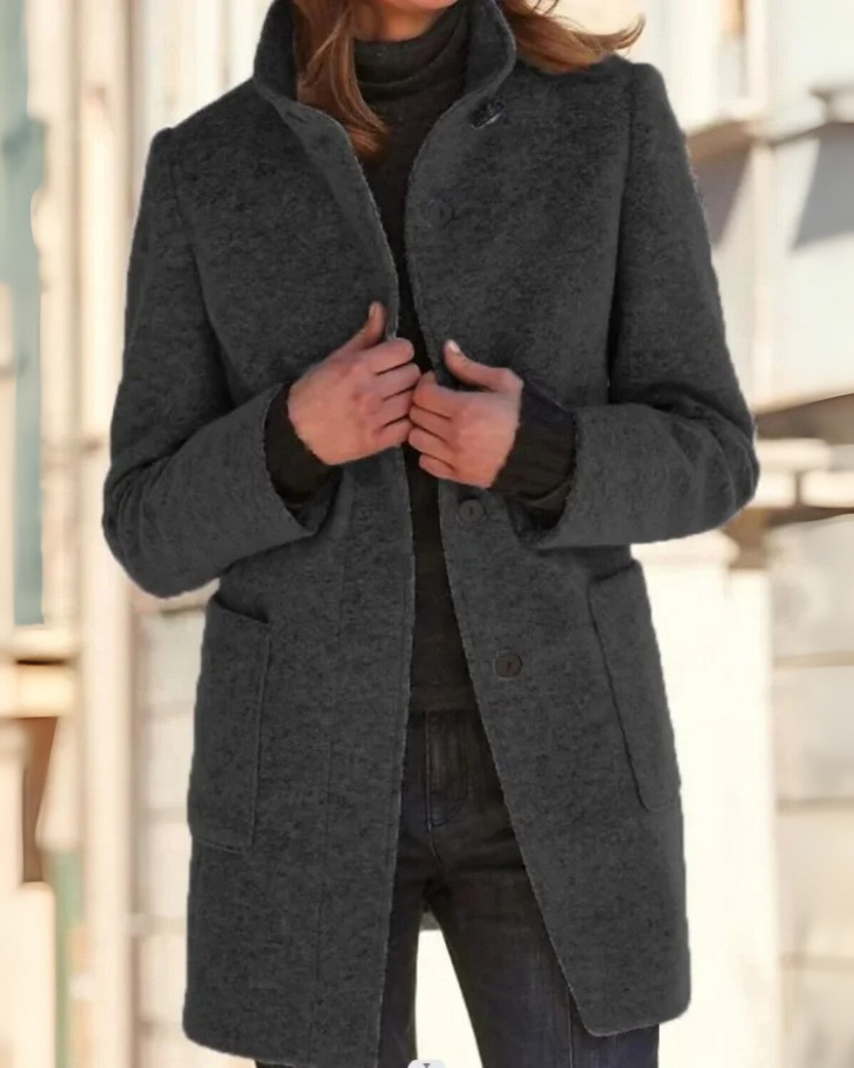 Chique mantel herfstjas met flatterende pasvorm – Dames