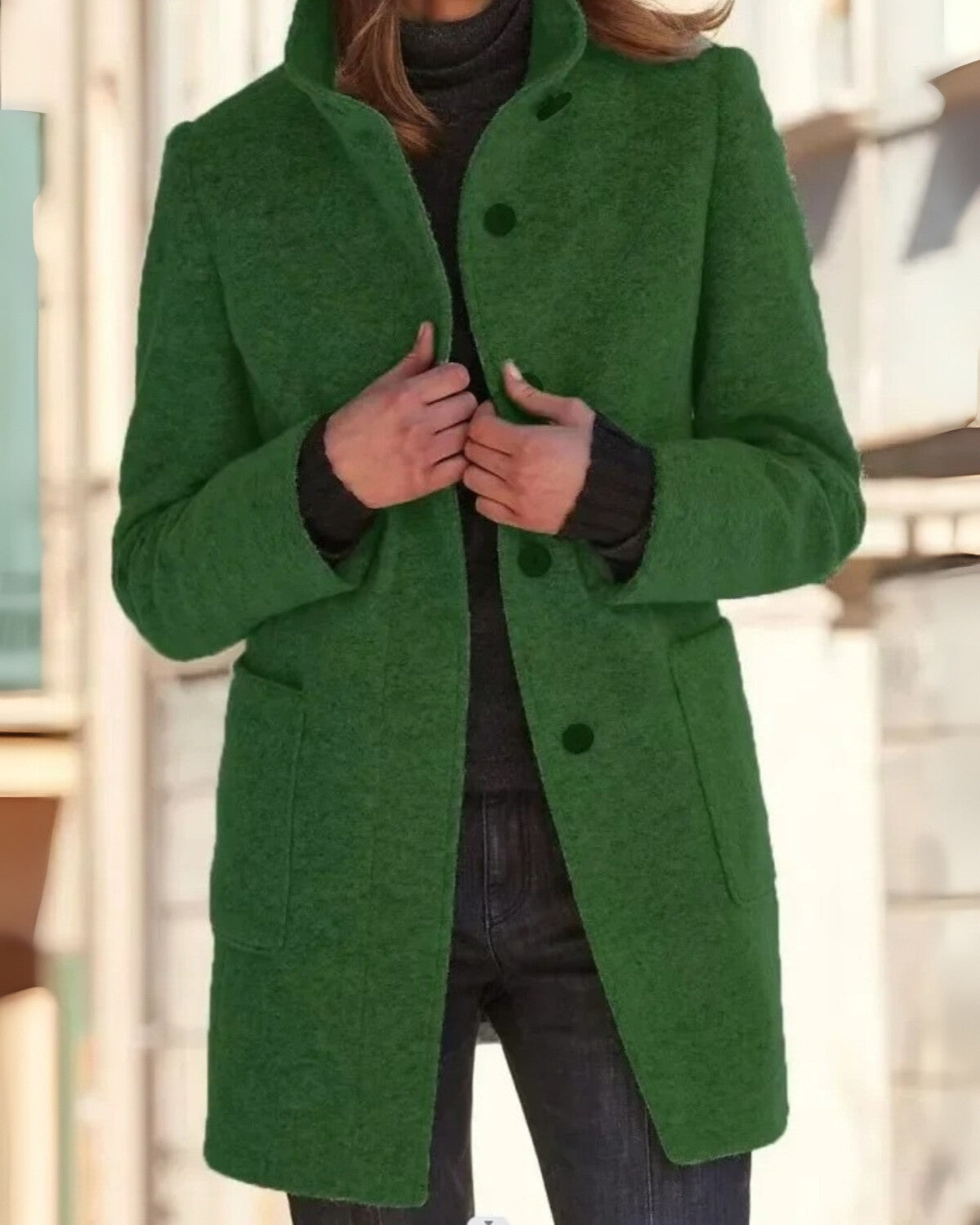 Chique mantel herfstjas met flatterende pasvorm – Dames