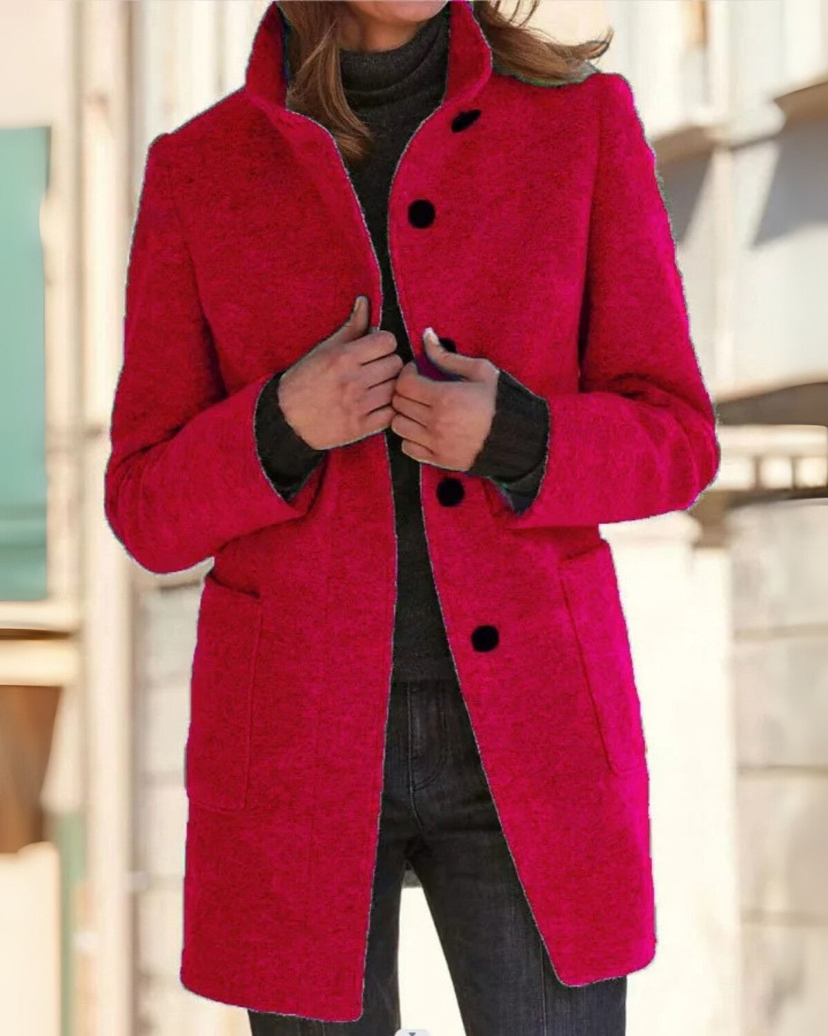 Chique mantel herfstjas met flatterende pasvorm – Dames