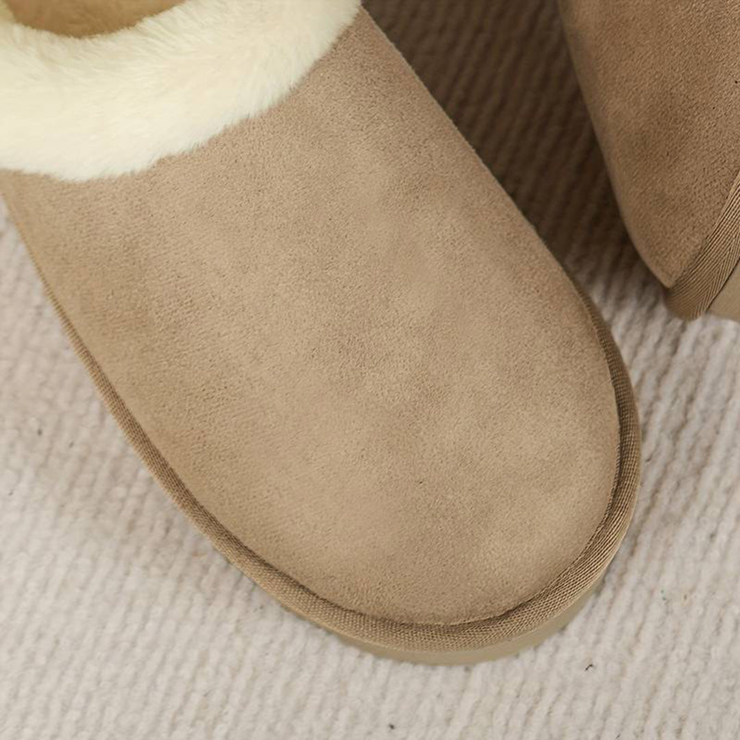 Warme wollen sloffen met zachte voering – Dames