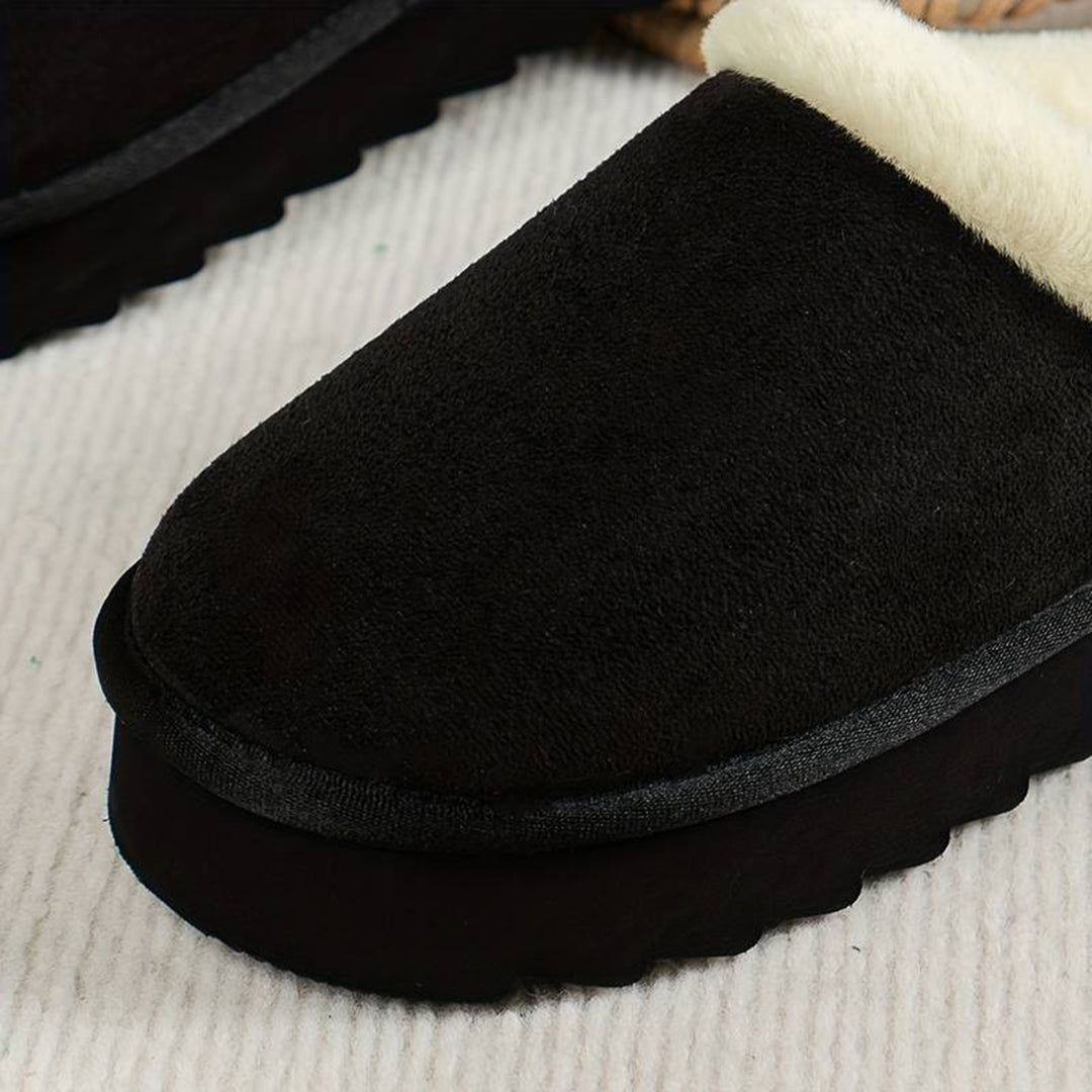 Warme wollen sloffen met zachte voering – Dames