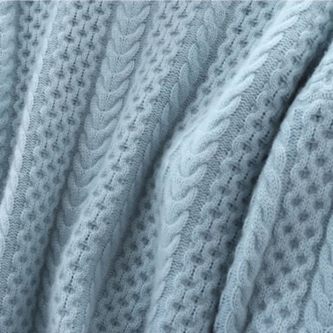 Comfortabele coltrui van wol met elegante details – Dames