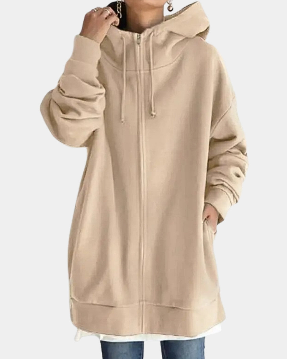 Comfortabel vest met capuchon – Dames