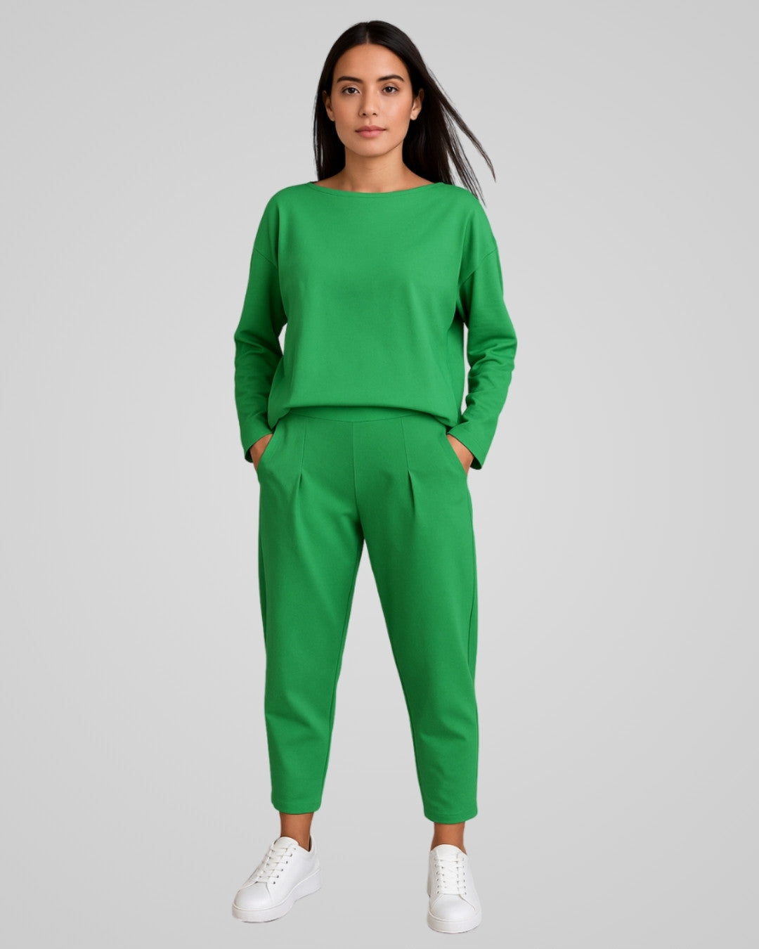 Comfortabele effen lounge set - Dames